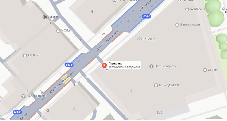 Карта парковки